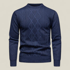 Soren | Herren Gestrickter Pullover – Eleganter Stil und Bequeme Passform - Marineblau - Soren | Herren Gestrickter Pullover – Eleganter Stil und Bequeme Passform - €25 - Concept FashionLab