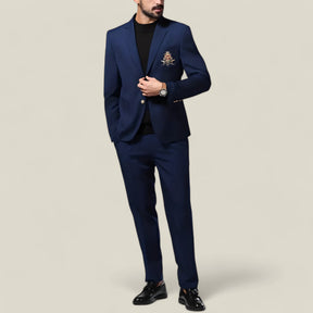 Horford | Edles Herrenanzugset im Britischen Stil – Blazer & Hose - Blau - Horford | Edles Herrenanzugset im Britischen Stil – Blazer & Hose - €25 - Concept FashionLab