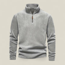 Elijah | Herren Fleece Henley-Shirt – Stilvoll für Outdoor-Aktivitäten - Grau - Elijah | Herren Fleece Henley-Shirt – Stilvoll für Outdoor-Aktivitäten - €25 - Concept FashionLab