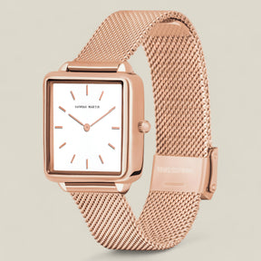 Mia | Square Face Watch - Alltägliche Raffinesse - - Mia | Square Face Watch - Alltägliche Raffinesse - €25 - Concept FashionLab