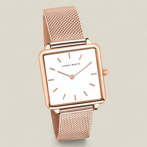 Mia | Square Face Watch - Alltägliche Raffinesse - - Mia | Square Face Watch - Alltägliche Raffinesse - €25 - Concept FashionLab