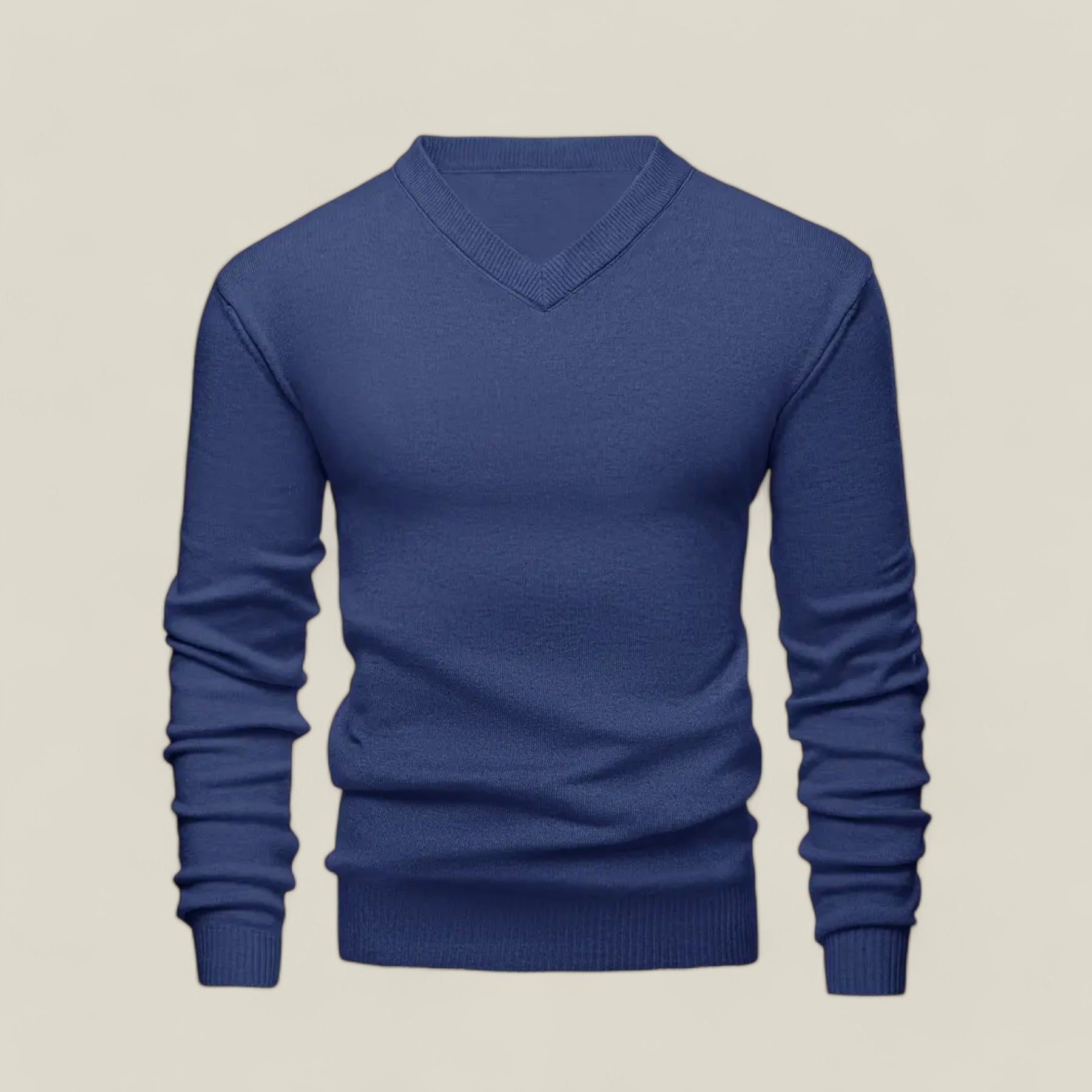 Duke | Herren Strickpullover mit V-Ausschnitt – Warm und Vielseitig für Lagenlooks - Blau - Duke | Herren Strickpullover mit V-Ausschnitt – Warm und Vielseitig für Lagenlooks - €25 - Concept FashionLab