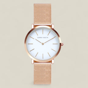 Isla | Runde Mesh-Uhr - Raffinierter Look - - Isla | Runde Mesh-Uhr - Raffinierter Look - €25 - Concept FashionLab