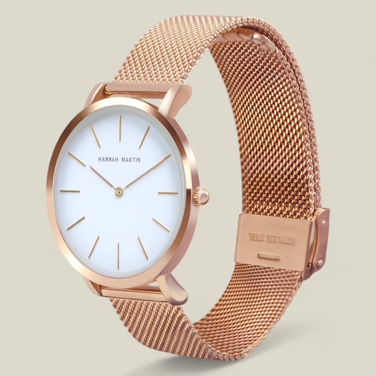 Isla | Runde Mesh-Uhr - Raffinierter Look - - Isla | Runde Mesh-Uhr - Raffinierter Look - €25 - Concept FashionLab