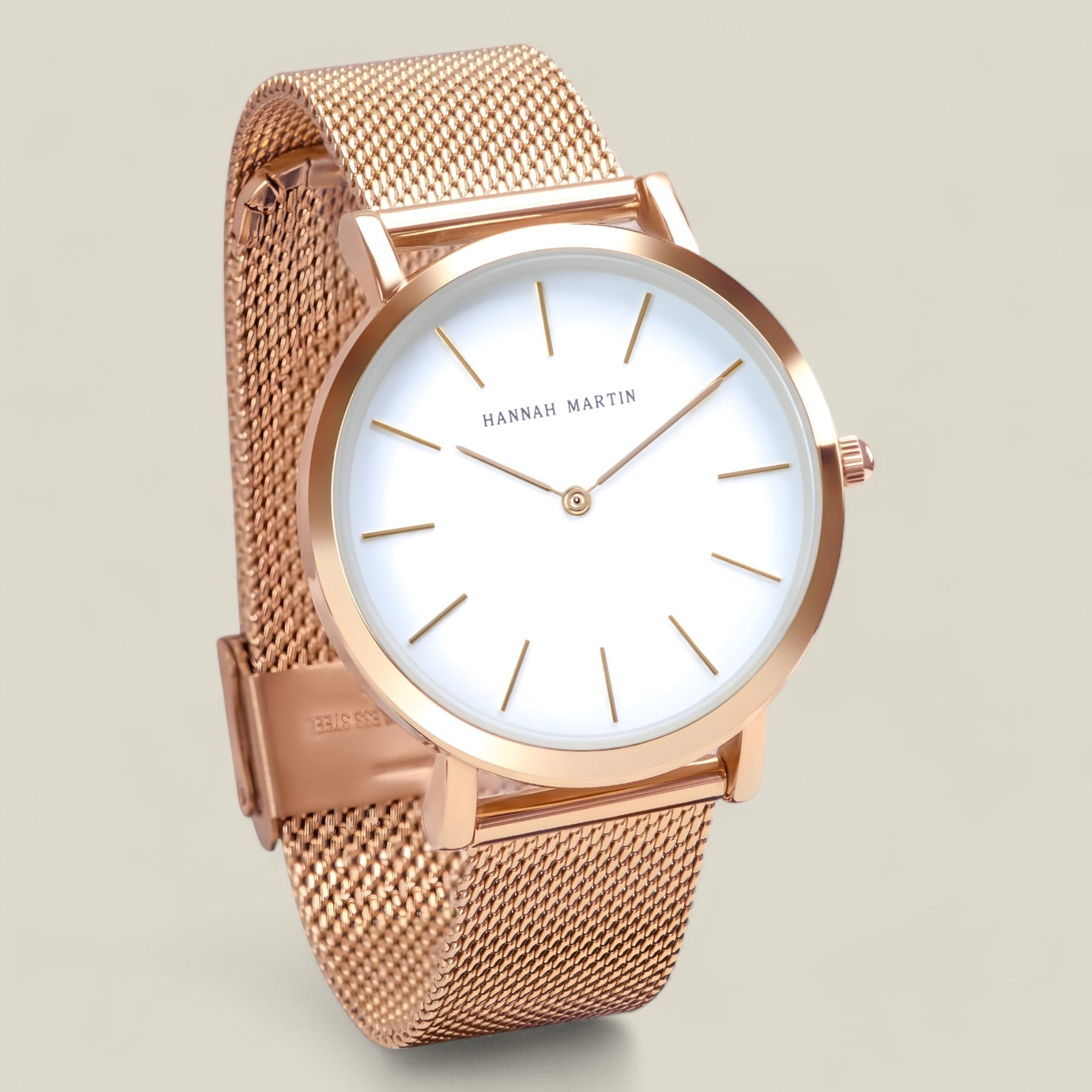 Isla | Runde Mesh-Uhr - Raffinierter Look - - Isla | Runde Mesh-Uhr - Raffinierter Look - €25 - Concept FashionLab