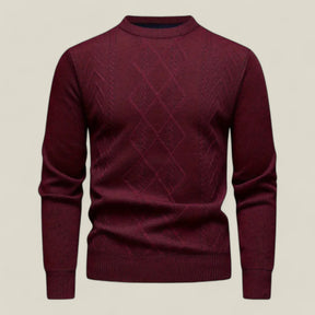 Soren | Herren Gestrickter Pullover – Eleganter Stil und Bequeme Passform - Burgund - Soren | Herren Gestrickter Pullover – Eleganter Stil und Bequeme Passform - €25 - Concept FashionLab