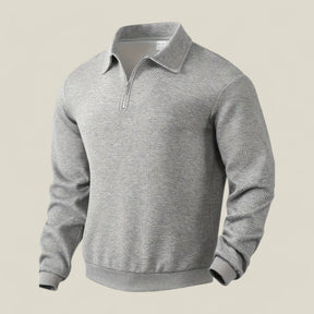 Cosmo | Herren Henley-Pullover mit Zipper – Ideal für Frühling & Herbst - - Cosmo | Herren Henley-Pullover mit Zipper – Ideal für Frühling & Herbst - €25 - Concept FashionLab