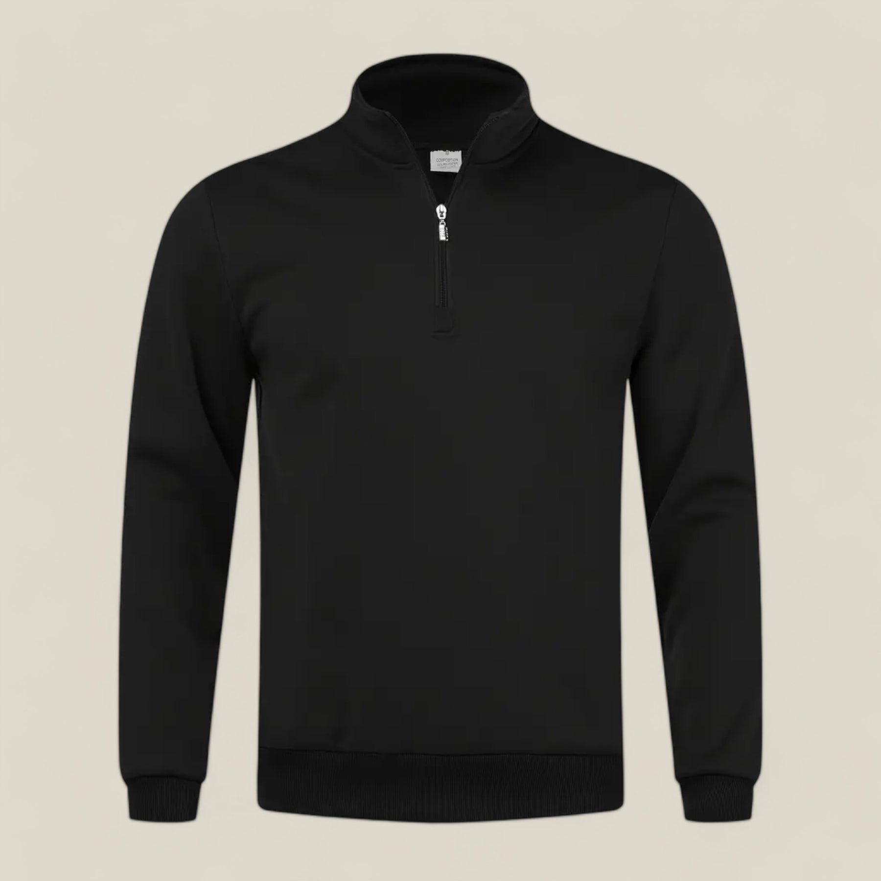 Cozy | Slim Fit Herren Fleece-Pullover – Ideal für Komfort im Alltag - Schwarz - Cozy | Slim Fit Herren Fleece-Pullover – Ideal für Komfort im Alltag - €25 - Concept FashionLab