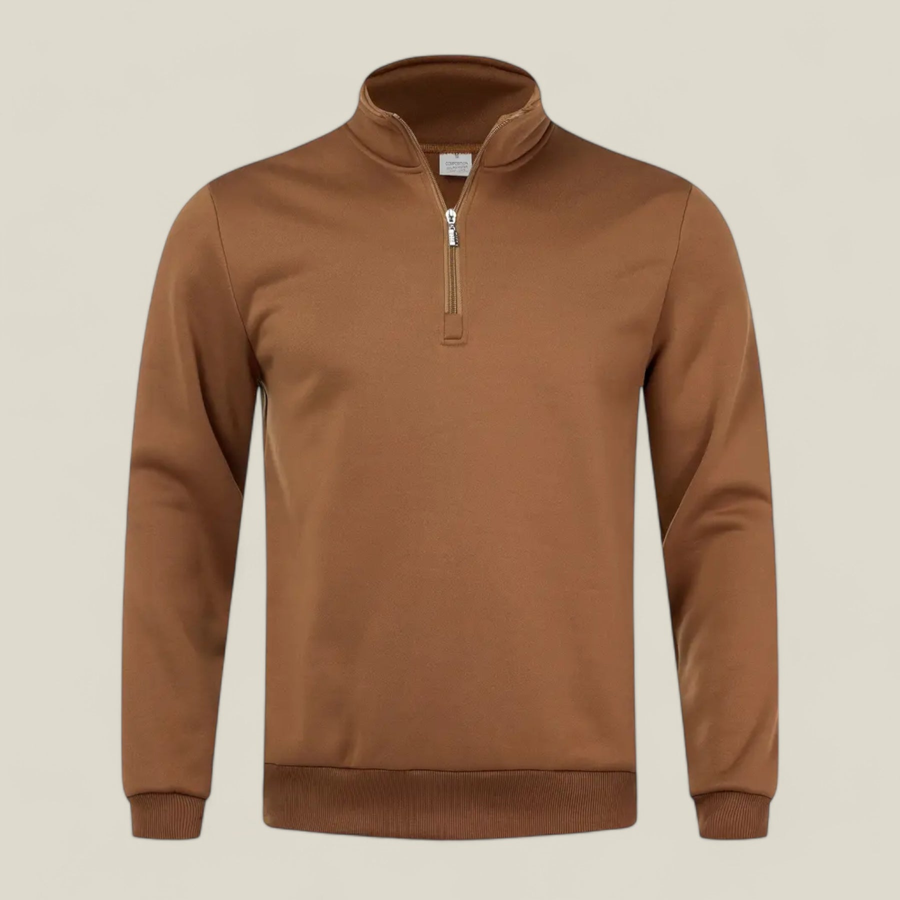 Cozy | Slim Fit Herren Fleece-Pullover – Ideal für Komfort im Alltag - Dunkelbraun - Cozy | Slim Fit Herren Fleece-Pullover – Ideal für Komfort im Alltag - €25 - Concept FashionLab