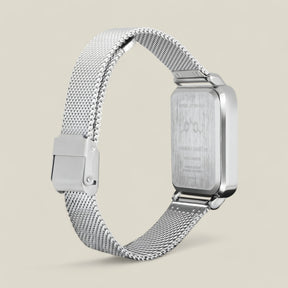 Hannah | Rechteckige Silberne Uhr - - Hannah | Rechteckige Silberne Uhr - €25 - Concept FashionLab