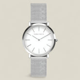 Lily | Round Silver Watch - Mühelose Eleganz - - Lily | Round Silver Watch - Mühelose Eleganz - €25 - Concept FashionLab