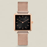 Ava | Quadratische Rose Gold Uhr - Trendy Mesh Strap - - Ava | Quadratische Rose Gold Uhr - Trendy Mesh Strap - €25 - Concept FashionLab