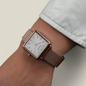 Mia | Square Face Watch - Alltägliche Raffinesse - - Mia | Square Face Watch - Alltägliche Raffinesse - €25 - Concept FashionLab