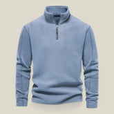 Oliver | Herren Stehkragen-Pullover – Stylisch und Warm für Herbst/Winter - Blau - Oliver | Herren Stehkragen-Pullover – Stylisch und Warm für Herbst/Winter - €25 - Concept FashionLab