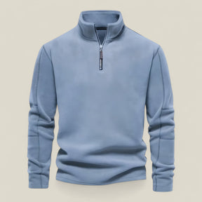 Oliver | Herren Stehkragen-Pullover – Stylisch und Warm für Herbst/Winter - Blau - Oliver | Herren Stehkragen-Pullover – Stylisch und Warm für Herbst/Winter - €25 - Concept FashionLab