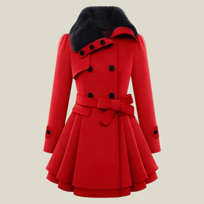 Ella | Wintermantel - Eleganter Stil für kalte Jahreszeiten - Rot - Ella | Wintermantel - Eleganter Stil für kalte Jahreszeiten - €25 - Concept FashionLab