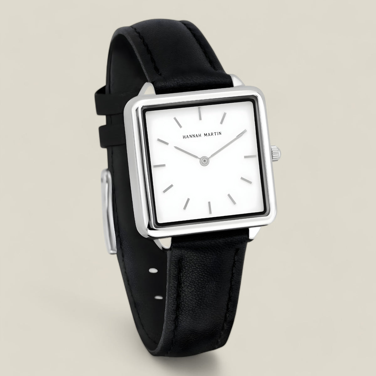 Nina | Silver Square Watch - Klassisch und komfortabel - - Nina | Silver Square Watch - Klassisch und komfortabel - €25 - Concept FashionLab