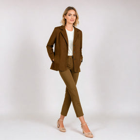 Stella | Damen Blazer aus Kunstwildleder – Stilvolle Herbstoberbekleidung - - Stella | Damen Blazer aus Kunstwildleder – Stilvolle Herbstoberbekleidung - €25 - Concept FashionLab