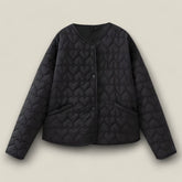 Evelyn | Steppjacke Herz - Vielseitiger Komfort für Herbst/Winter - Schwarz - Evelyn | Steppjacke Herz - Vielseitiger Komfort für Herbst/Winter - €25 - Concept FashionLab