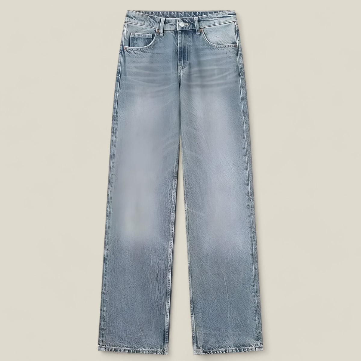 Zixuan | Damen Denim Jeans - Baggy Streetwear - Blau - Zixuan | Damen Denim Jeans - Baggy Streetwear - €25 - Concept FashionLab