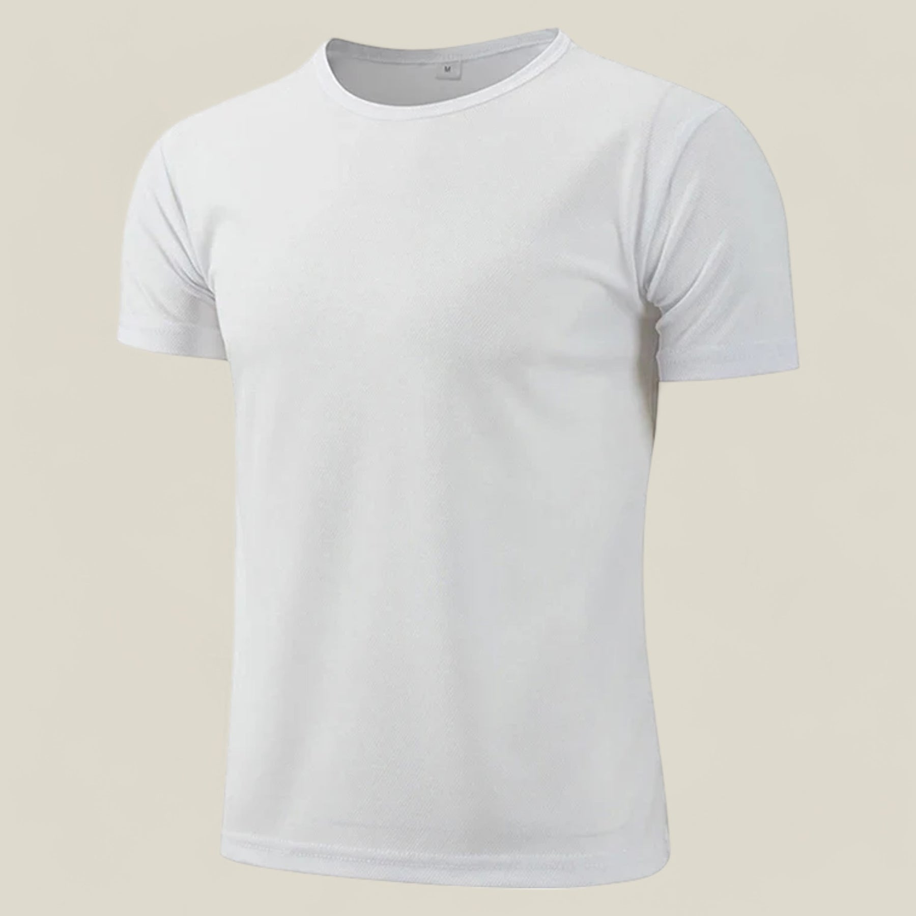 Chris | Kurzarm-Sport-T-Shirt – Schnell trocknend - Weiß - Chris | Kurzarm-Sport-T-Shirt – Schnell trocknend - €25 - Concept FashionLab