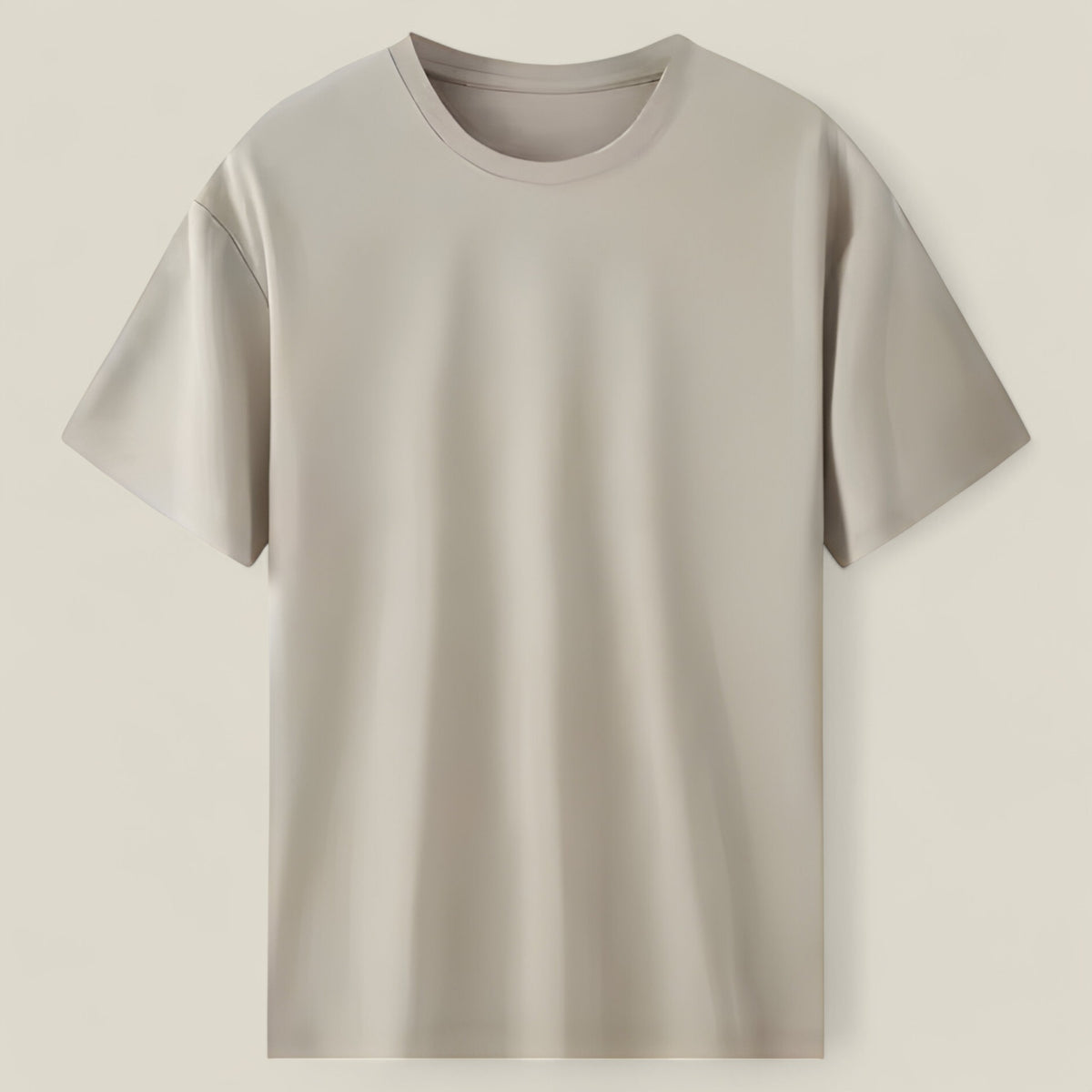 Arnaud | Premium Herren T-Shirt aus 100% Pima Baumwolle – Kurzarm & Rundhals - Hellbraun - Arnaud | Premium Herren T-Shirt aus 100% Pima Baumwolle – Kurzarm & Rundhals - €25 - Concept FashionLab