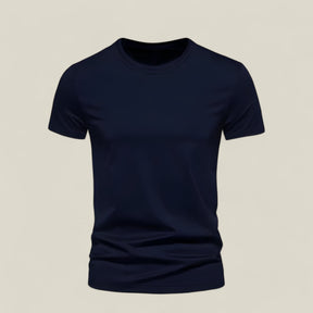 Jonas | Oversize Herren T-Shirts – Sommer Baumwolle - Marineblau - Jonas | Oversize Herren T-Shirts – Sommer Baumwolle - €25 - Concept FashionLab