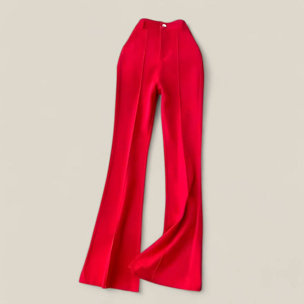 Emsie | Faltenhose mit Hoher Taille - Vintage-Komfort für den Herbst - Rot - Emsie | Faltenhose mit Hoher Taille - Vintage-Komfort für den Herbst - €25 - Concept FashionLab