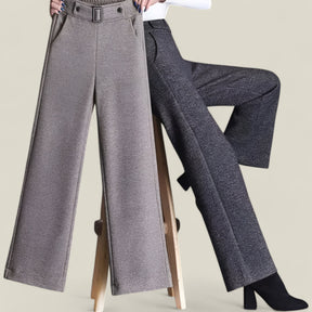 Olivia | Wollhose - Dicke und kuschelige Straight Leg Pants - - Olivia | Wollhose - Dicke und kuschelige Straight Leg Pants - €25 - Concept FashionLab