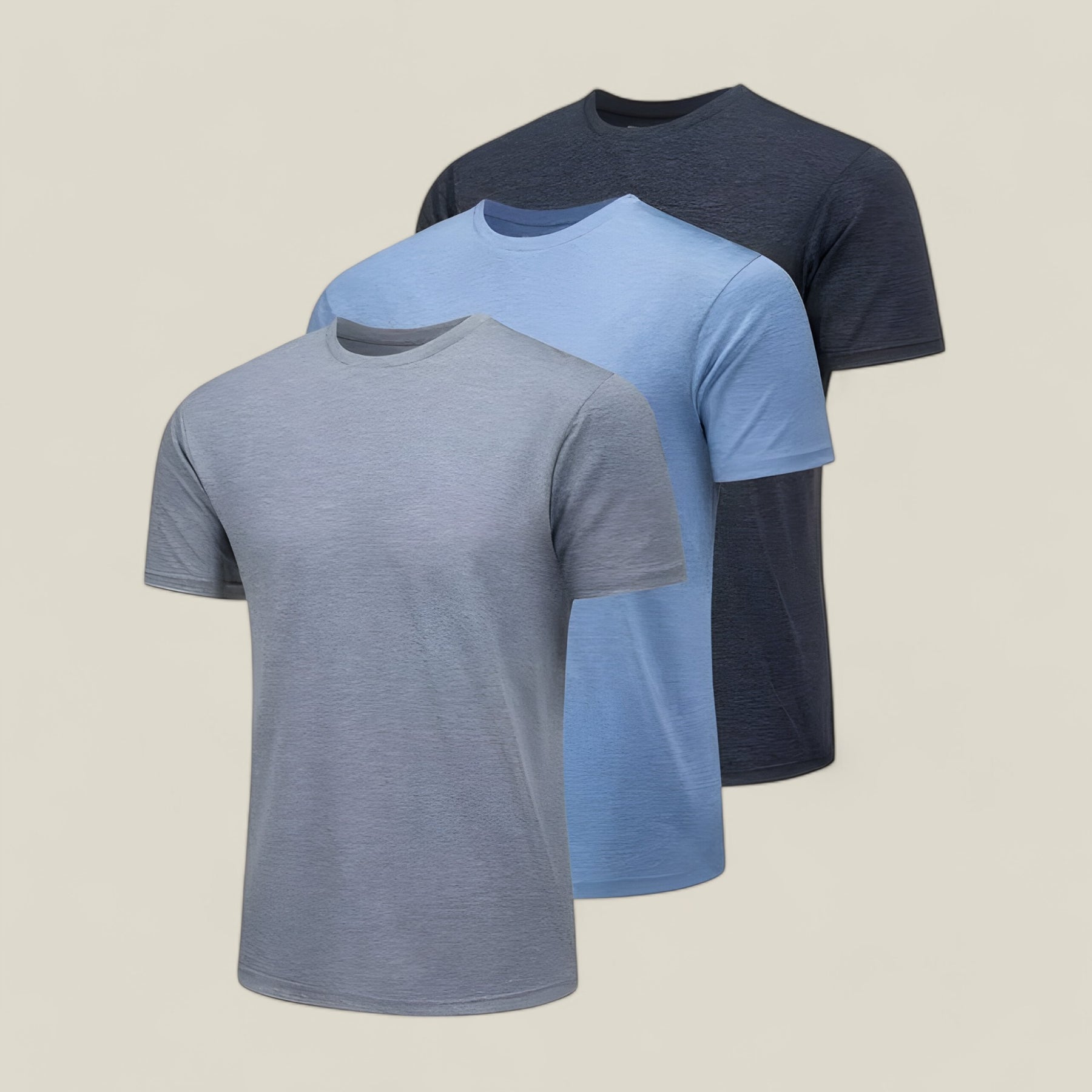 Boris | 3er Pack Herren Sommer T-Shirts – Atmungsaktiv & Schnell Trocknend - Paket 6 - Boris | 3er Pack Herren Sommer T-Shirts – Atmungsaktiv & Schnell Trocknend - Concept FashionLab