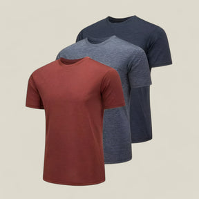 Boris | 3er Pack Herren Sommer T-Shirts – Atmungsaktiv & Schnell Trocknend - Paket 5 - Boris | 3er Pack Herren Sommer T-Shirts – Atmungsaktiv & Schnell Trocknend - Concept FashionLab