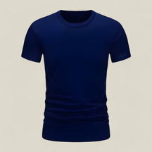 Dario | Oversize Baumwoll-T-Shirt – Lässiger Sommerkomfort - Marineblau - Dario | Oversize Baumwoll-T-Shirt – Lässiger Sommerkomfort - €25 - Concept FashionLab