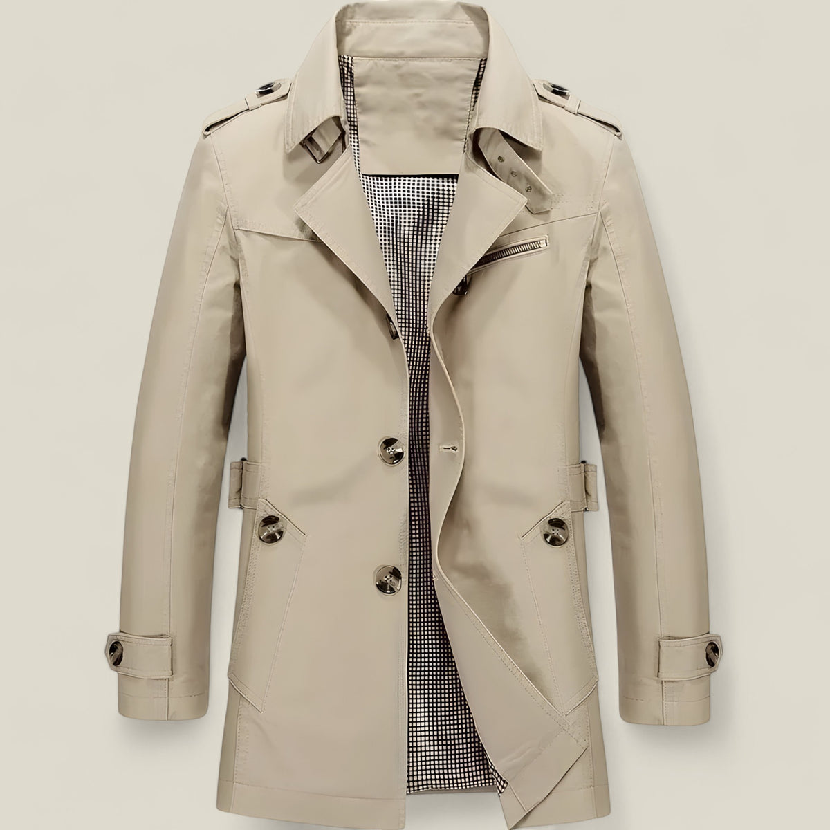 Wilmar | Eleganter Trenchcoat – Stilvoll & Vielseitig für Herbst & Winter - Khaki - Wilmar | Eleganter Trenchcoat – Stilvoll & Vielseitig für Herbst & Winter - €25 - Concept FashionLab