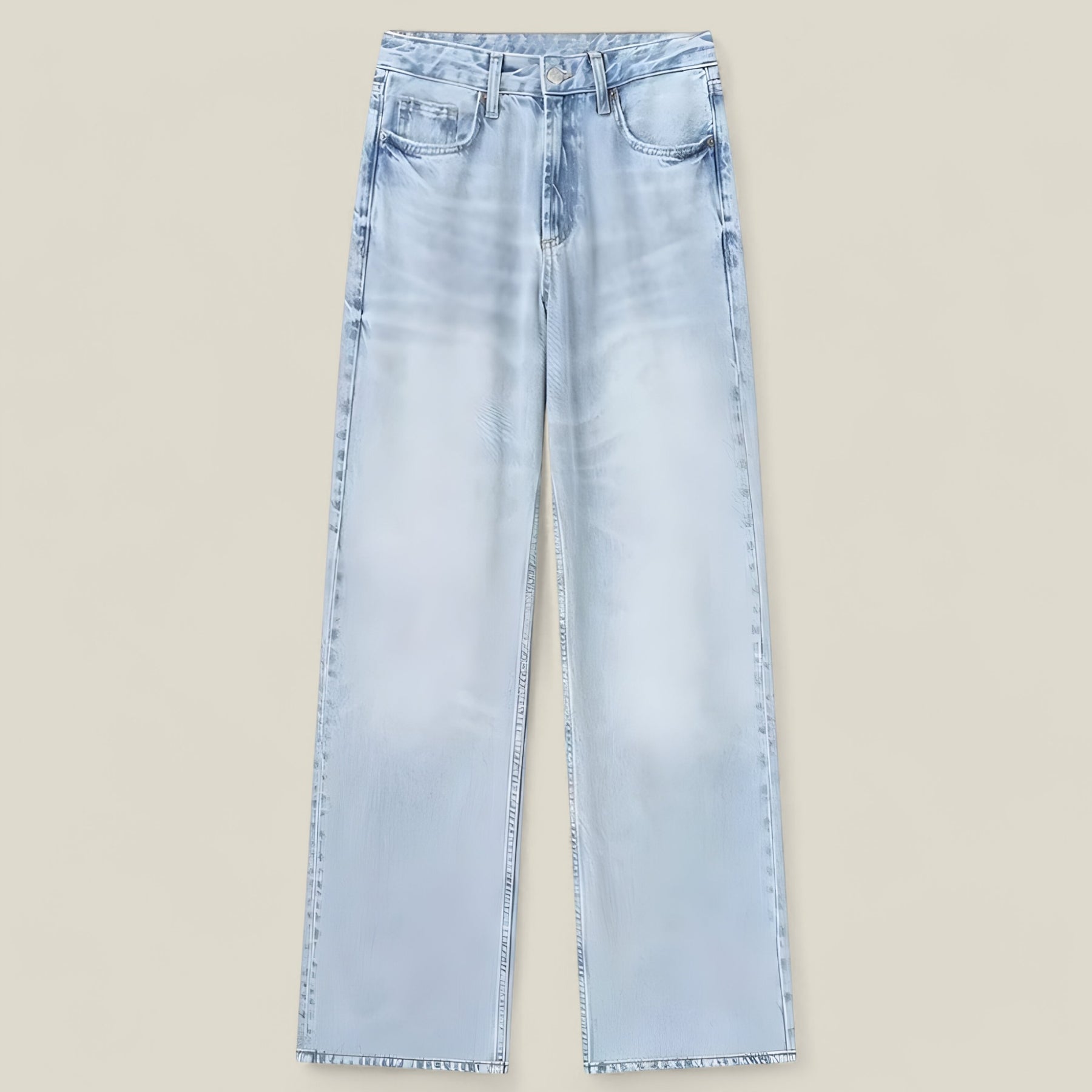 Zixuan | Damen Denim Jeans - Baggy Streetwear - Indigo - Zixuan | Damen Denim Jeans - Baggy Streetwear - €25 - Concept FashionLab