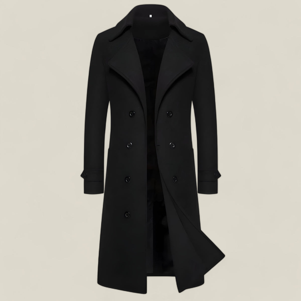 Mard | Extra Langer Wollmantel - Winterwärme & Gentleman-Stil - Schwarz - Mard | Extra Langer Wollmantel - Winterwärme &amp; Gentleman-Stil - €25 - Concept FashionLab