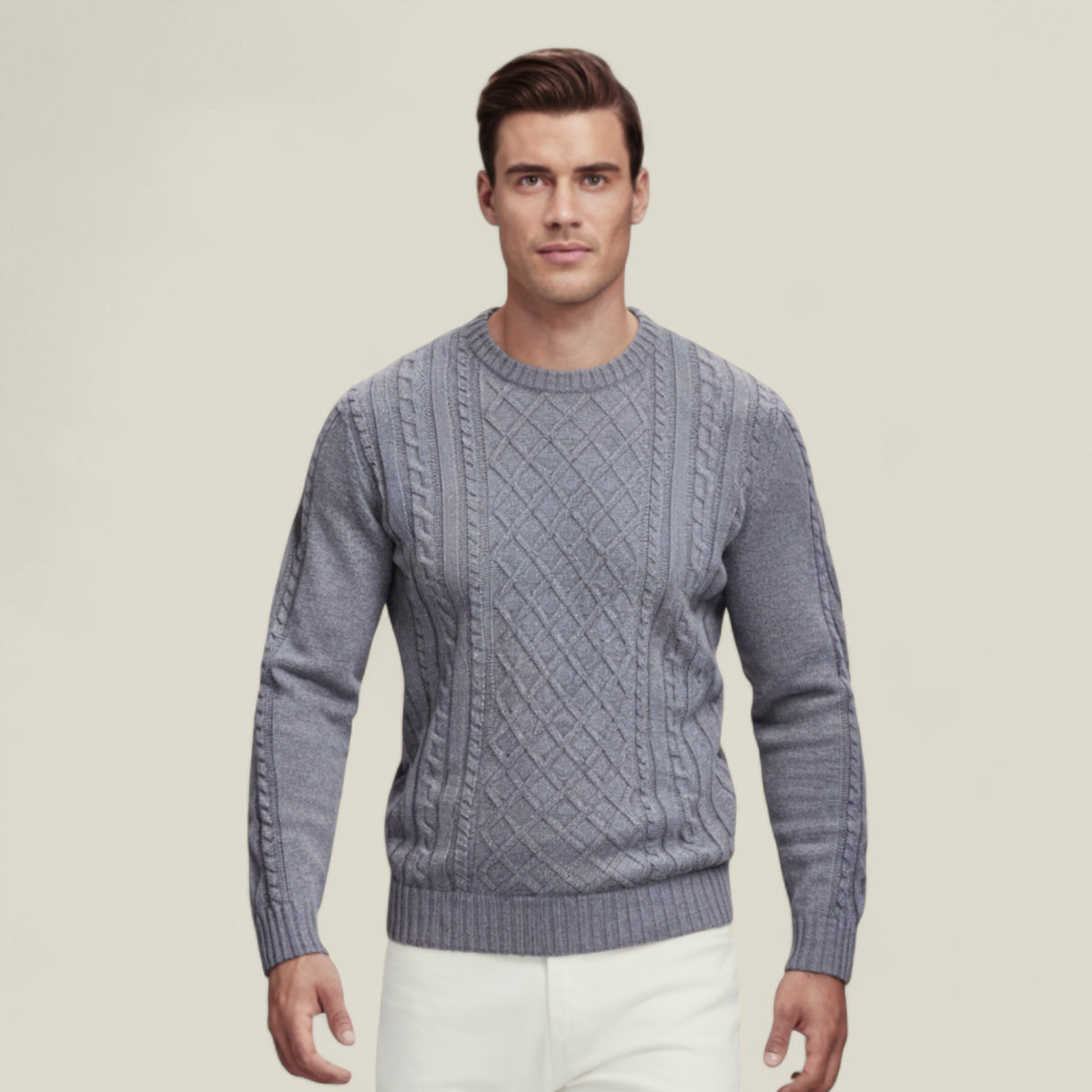 Magnus | Herren Kabelstrickpullover – Herbst & Winter - - Magnus | Herren Kabelstrickpullover – Herbst & Winter - €25 - Concept FashionLab