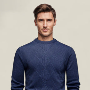 Fabian | Herren Jacquard-Strickpullover – Herbst-/Winterkomfort - - Fabian | Herren Jacquard-Strickpullover – Herbst-/Winterkomfort - €25 - Concept FashionLab