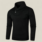 Noah | Herrenpullover - Halber Rollkragenpullover für einen stilvollen Winter - Schwarz - Noah | Herrenpullover - Halber Rollkragenpullover für einen stilvollen Winter - €25 - Concept FashionLab