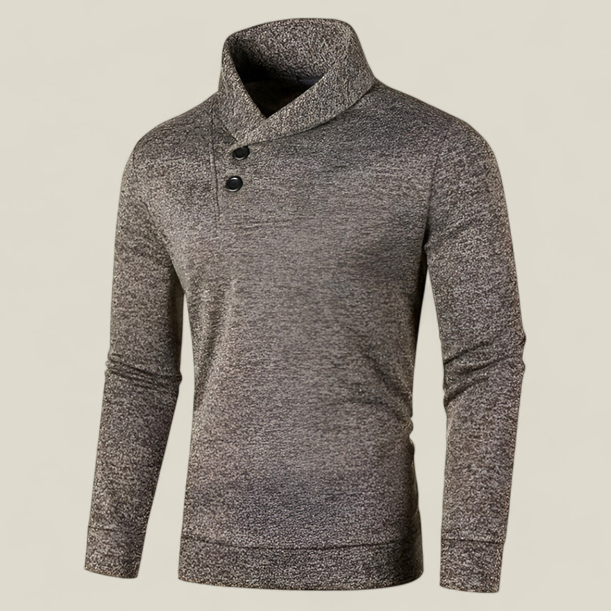 Noah | Herrenpullover - Halber Rollkragenpullover für einen stilvollen Winter - Kaffee - Noah | Herrenpullover - Halber Rollkragenpullover für einen stilvollen Winter - €25 - Concept FashionLab