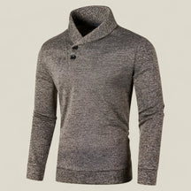 Noah | Herrenpullover - Halber Rollkragenpullover für einen stilvollen Winter - Kaffee - Noah | Herrenpullover - Halber Rollkragenpullover für einen stilvollen Winter - €25 - Concept FashionLab