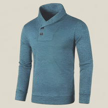 Noah | Herrenpullover - Halber Rollkragenpullover für einen stilvollen Winter - Blau - Noah | Herrenpullover - Halber Rollkragenpullover für einen stilvollen Winter - €25 - Concept FashionLab