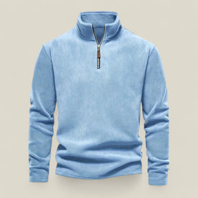 Elijah | Herren Fleece Henley-Shirt – Stilvoll für Outdoor-Aktivitäten - Himmelblau - Elijah | Herren Fleece Henley-Shirt – Stilvoll für Outdoor-Aktivitäten - €25 - Concept FashionLab