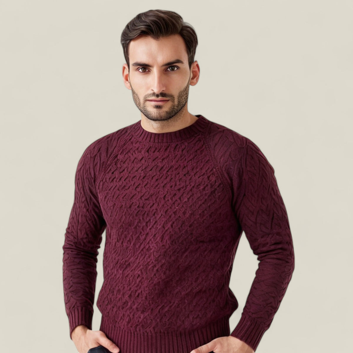 Hartwell | Herren-Strickpullover mit Twist-Struktur – Vielseitig & Geschenkidee - - Hartwell | Herren-Strickpullover mit Twist-Struktur – Vielseitig & Geschenkidee - €25 - Concept FashionLab