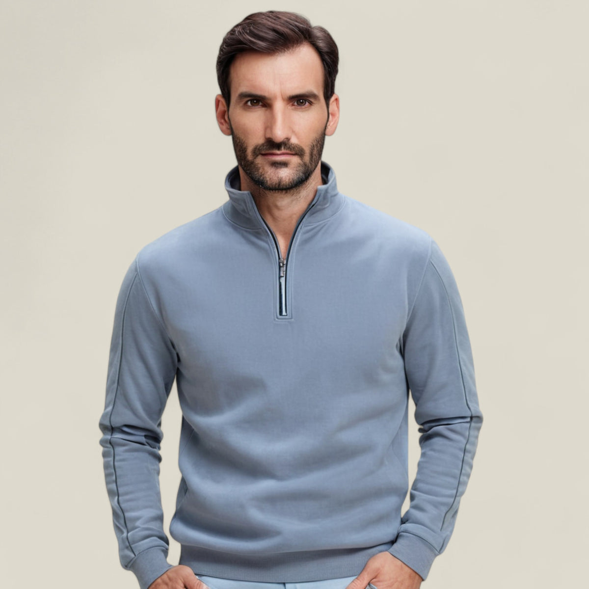 Oliver | Herren Stehkragen-Pullover – Stylisch und Warm für Herbst/Winter - - Oliver | Herren Stehkragen-Pullover – Stylisch und Warm für Herbst/Winter - €25 - Concept FashionLab