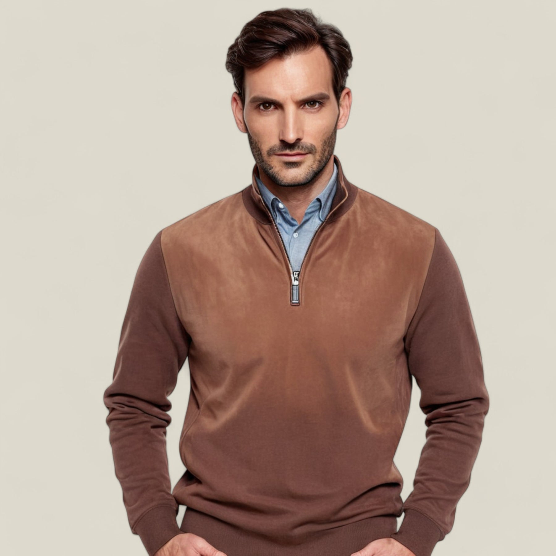 Oliver | Herren Stehkragen-Pullover – Stylisch und Warm für Herbst/Winter - - Oliver | Herren Stehkragen-Pullover – Stylisch und Warm für Herbst/Winter - €25 - Concept FashionLab