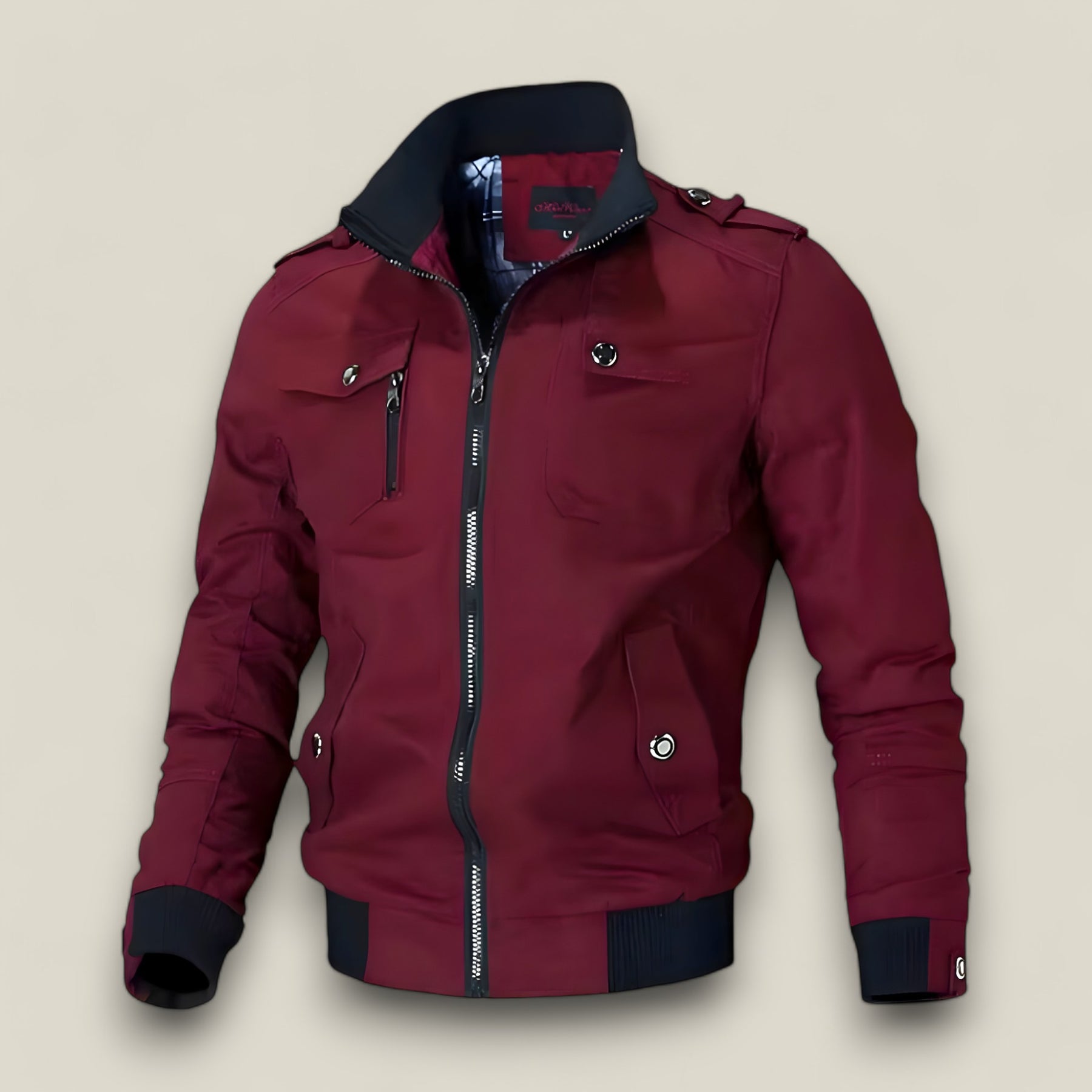 Luca | Herren Bomberjacke - Slim Fit - Rot - Luca | Herren Bomberjacke - Slim Fit - €25 - Concept FashionLab