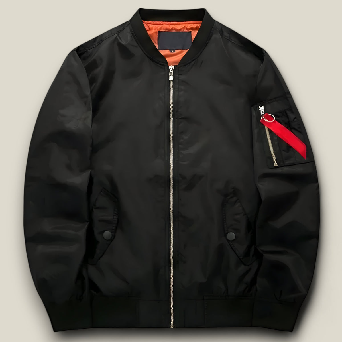 Logan | Pilot Bomberjacke - Militärwärme für Herbst & Winter - Schwarz Dünn - Logan | Pilot Bomberjacke - Militärwärme für Herbst & Winter - €25 - Concept FashionLab