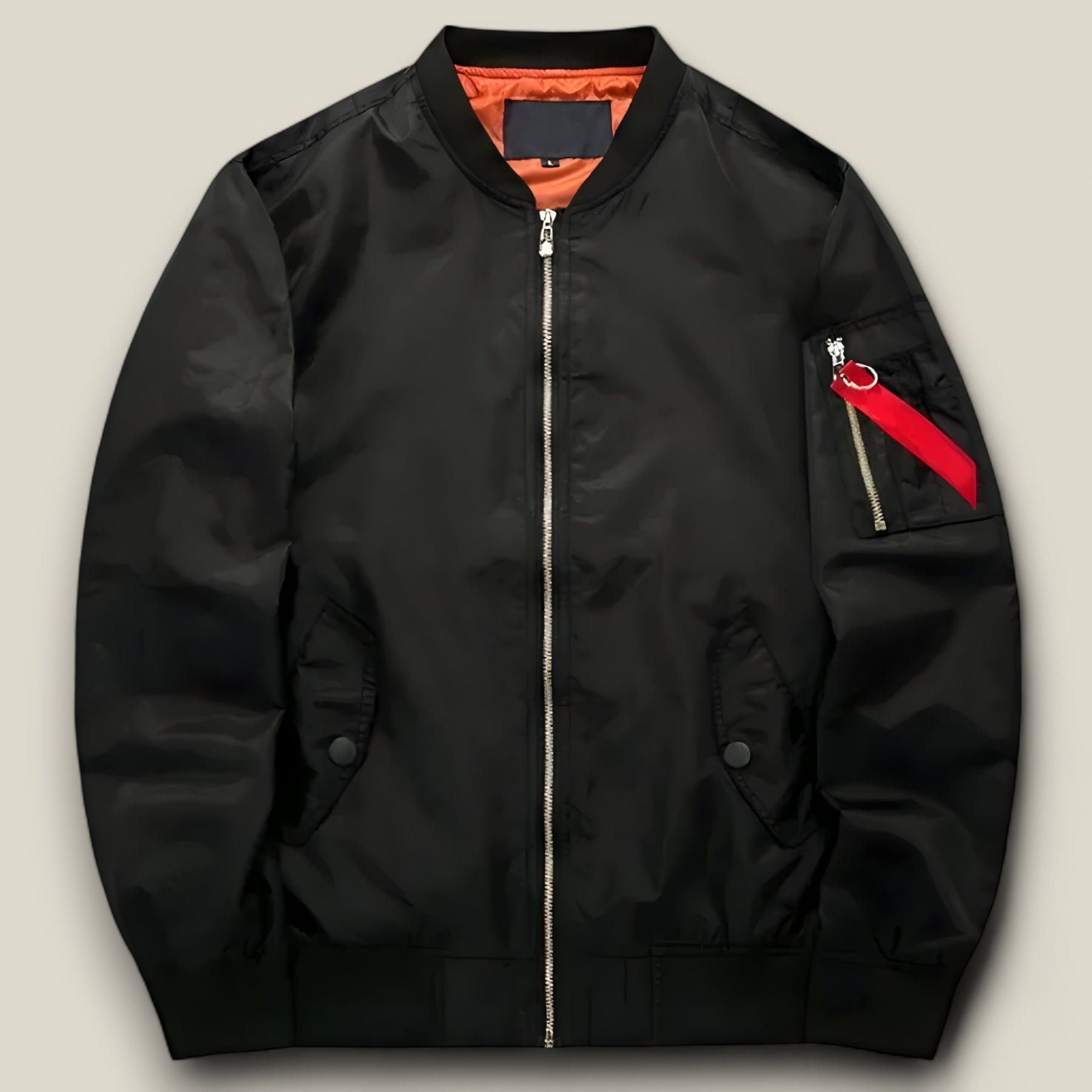 Logan | Pilot Bomberjacke - Militärwärme für Herbst & Winter - Schwarz Dünn - Logan | Pilot Bomberjacke - Militärwärme für Herbst & Winter - €25 - Concept FashionLab