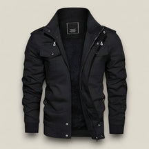 Magcomsen | Herren Fleecejacke Winddicht - Schwarz - Magcomsen | Herren Fleecejacke Winddicht - €25 - Concept FashionLab