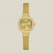 Glamouröses Goldenes Mesh-Uhr - Strahlende Eleganz für jeden Anlass